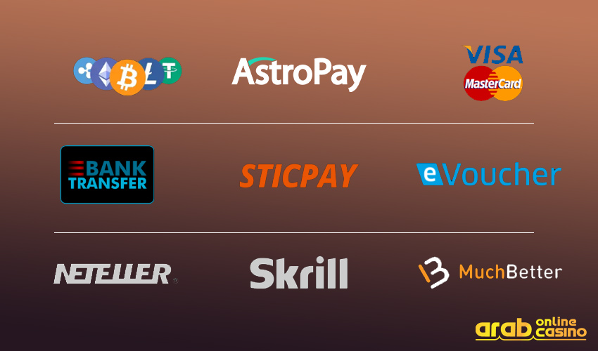 Payment Methods at Farouk Casino