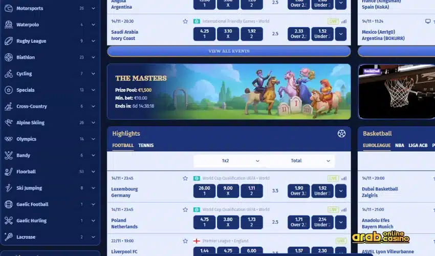 Is the sportsbook at Casombie Casino Good