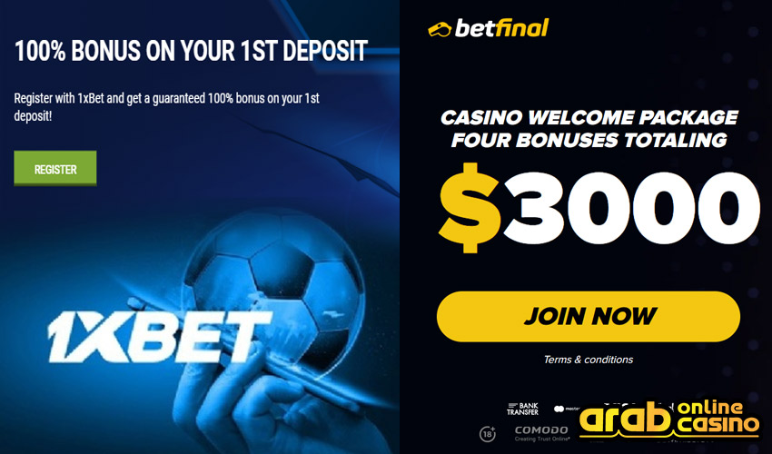 special bonuses on 1xbet casino vs betfinal casino 