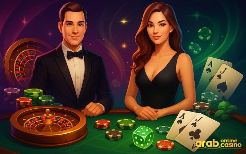 Table and live dealer games at online casinos for Arabs